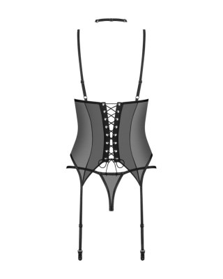 Gorset i stringi Donarella Obsessive czarny XS/S