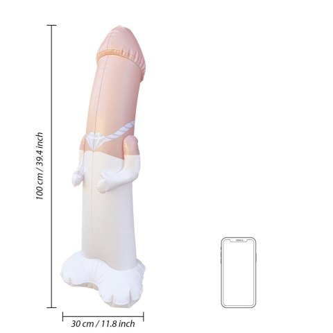 Nadmuchiwany worek Panny Młodej S Line PVC cielisty