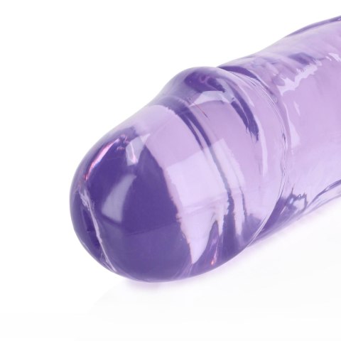 Podwójne dildo realistyczne RealRock przezroczyste 34 cm
