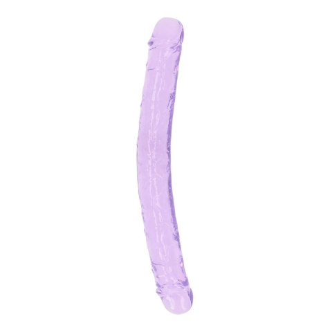 Podwójne dildo realistyczne RealRock przezroczyste 34 cm