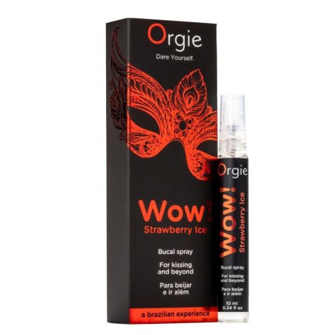 Spray chłodzący stymulujący Orgie Strawberry Ice truskawkowy 10ml