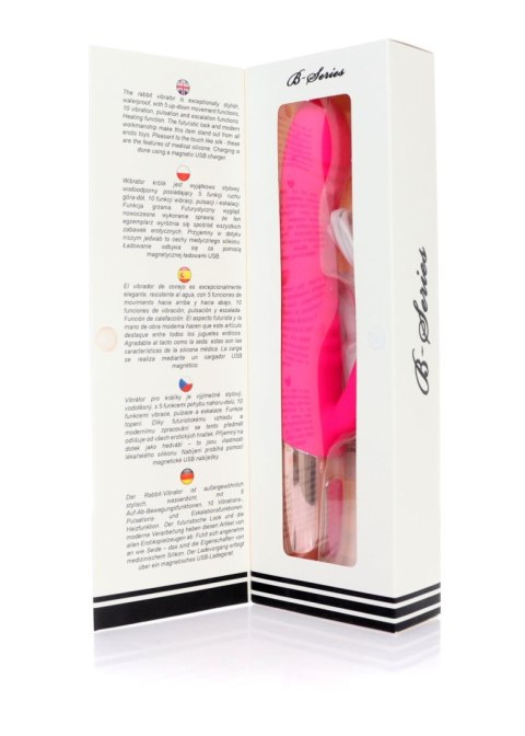 Wibrator króliczek B Series Magic silikonowy grzewczy z ruchem USB