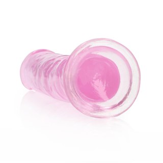 Dildo realistyczne RealRock przezroczyste z przyssawką 18 cm