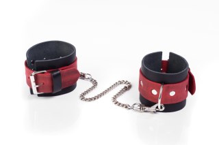 Kajdanki Crazy Horse Whips Collection czerwone małe