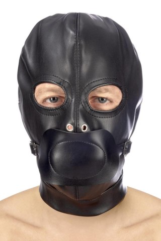 Maska BDSM z odkrytymi oczami Fetish Tentation spandeks 32cm