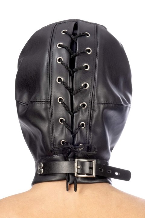 Maska BDSM z odkrytymi oczami Fetish Tentation spandeks 32cm