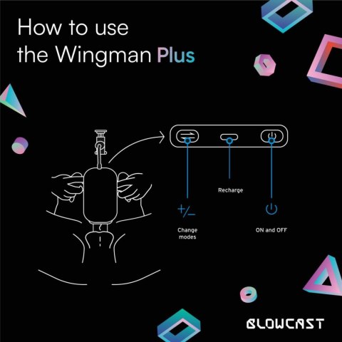 Masturbator automatyczny BLOWCAST Wingman Plus USB