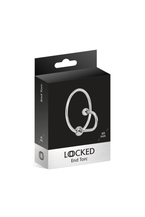 Pierścień na żołądź Locked End Torc stal nierdzewna 40 mm