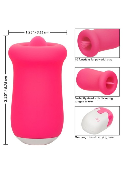 Stymulator języka Sugar Craze Calexotics różowy USB