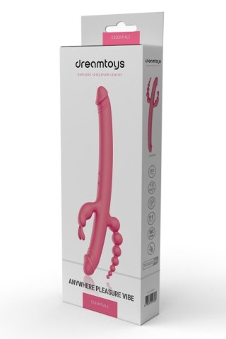 Wibrator Dream Toys Essentials Anywhere Pleasure Vibe różowy 40 cm USB