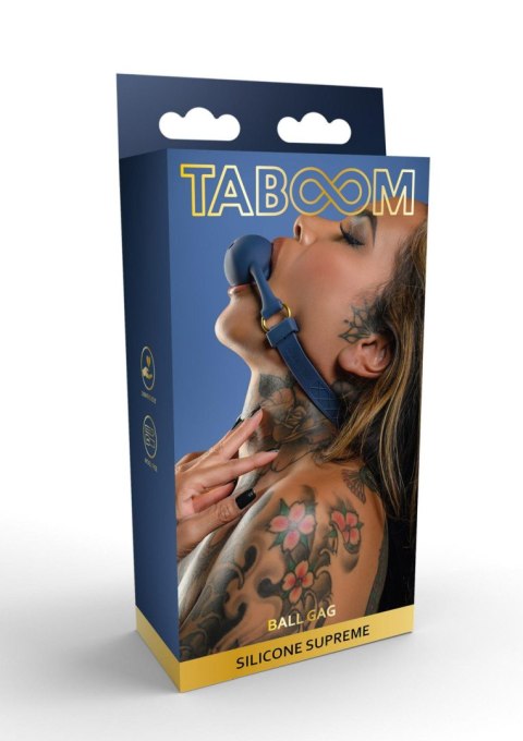Knebel silikonowy Taboom niebieski 64 cm