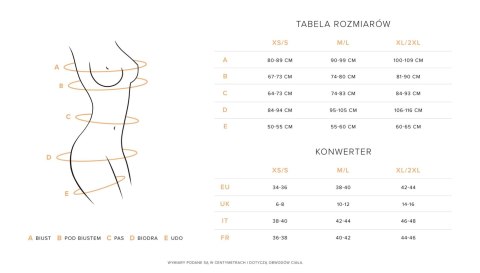Komplet bielizny Obsessive Blomentis czarny XS/S