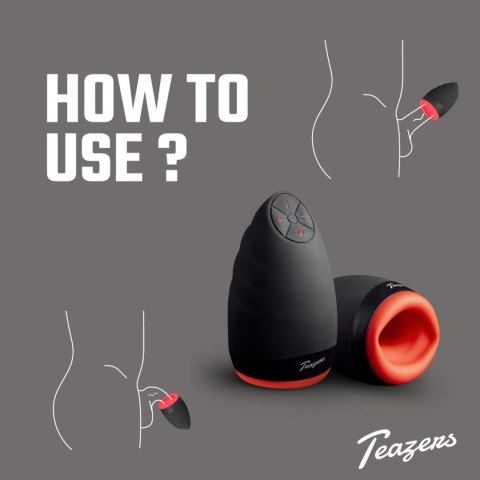 Masturbator wibrujący rozgrzewający Teazers silikonowy USB