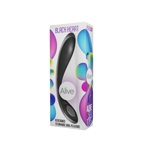 Wibrator punktu G Alive Black Heart silikonowy turkusowy 17 cm