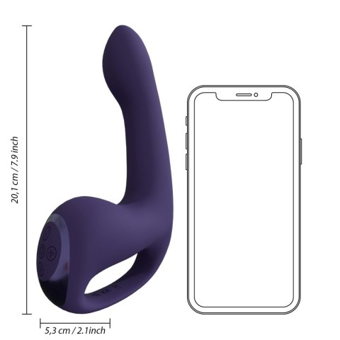 Wibrator punktu G Vive Riko fioletowy silikonowy USB