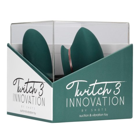 Wibrator ssący Innovation Twitch 3 silikonowy zielony USB