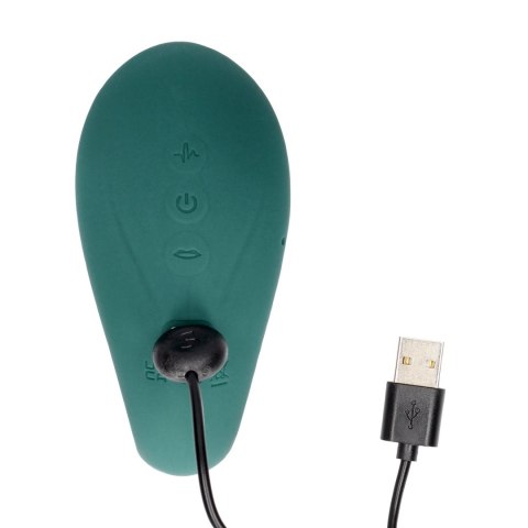 Wibrator ssący Innovation Twitch 3 silikonowy zielony USB