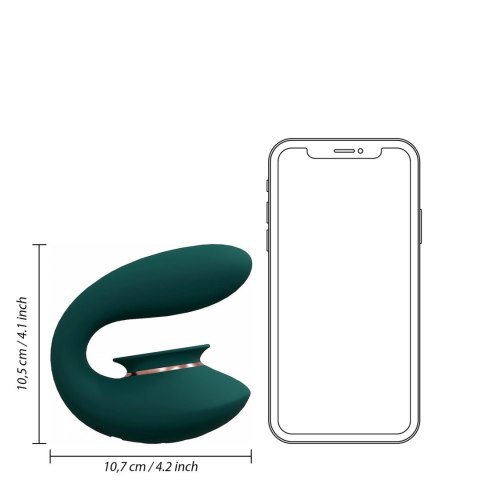 Wibrator ssący Innovation Twitch 3 silikonowy zielony USB