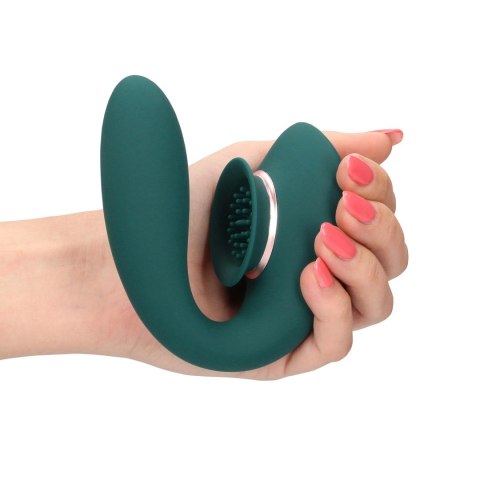 Wibrator ssący Innovation Twitch 3 silikonowy zielony USB