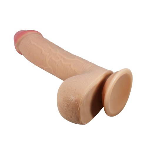 Dildo realistyczne Baile z przesuwaną skórą cieliste 23 cm przyssawka