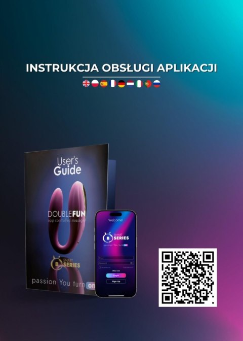 Jajko wibrujące silikonowe sterowane aplikacją Seria B SMART USB