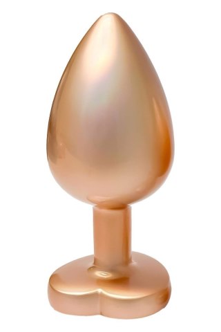 Korek analny Gleaming Love matowy złoty aluminiowy 9,5 cm