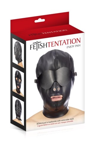Spandeksowa maska BDSM z odkrytymi ustami Fetish Tentation
