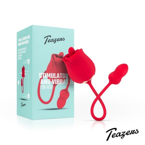 Stymulator łechtaczki Teazers Rose wibrujący USB 7 trybów