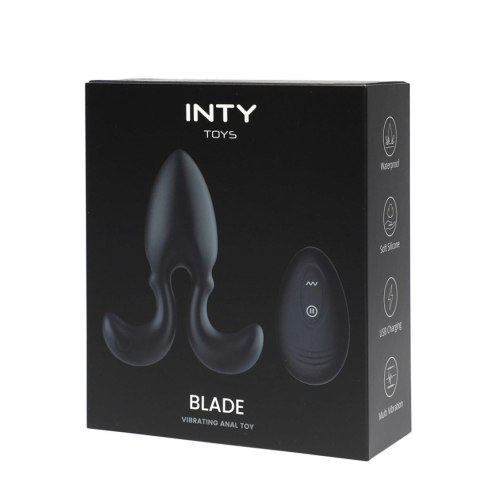 Wibrator analny INTY Toys Blade silikonowy USB z pilotem