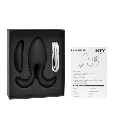 Wibrator analny INTY Toys Blade silikonowy USB z pilotem
