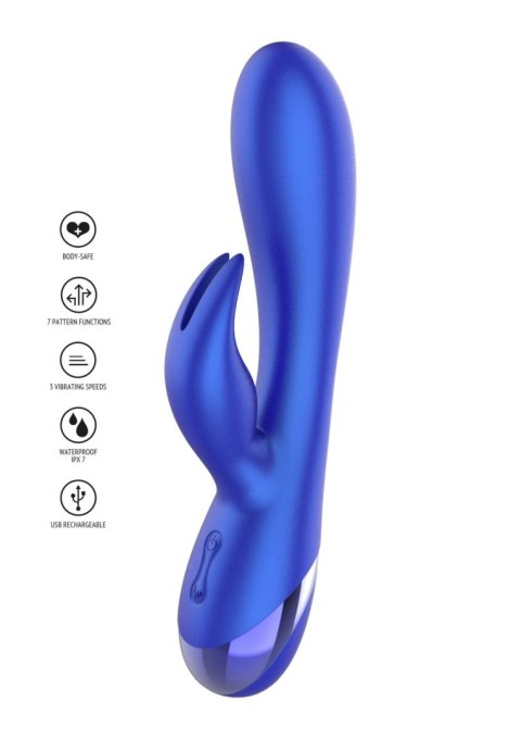 Wibrator króliczek Xocoon Everlasting Love niebieski 19 cm