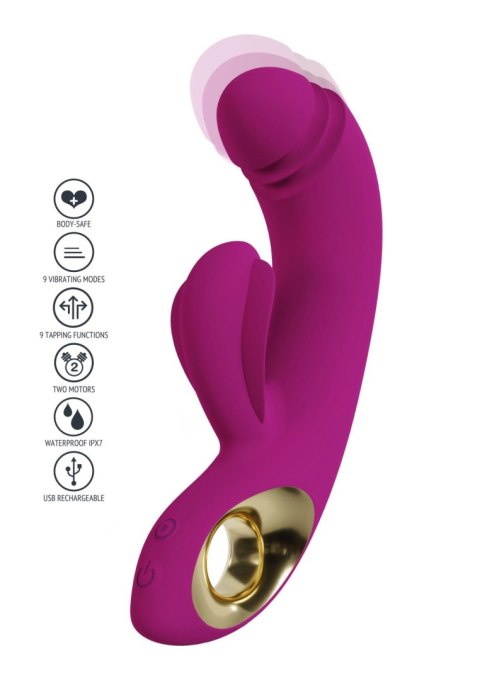 Wibrator punktu G Xocoon Harmony DualTouch fioletowy 16.5 cm