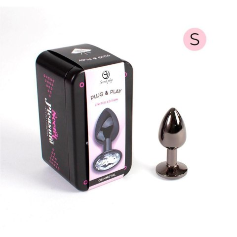 Aluminiowy korek analny Secret Play gunmetal 7 cm