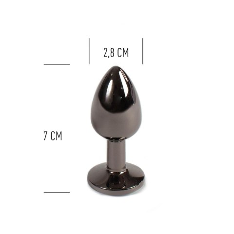Aluminiowy korek analny Secret Play gunmetal 7 cm