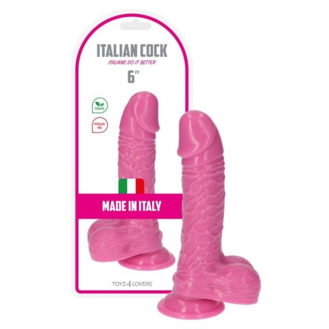 Dildo realistyczne PVC Michelangelo Toyz4lovers różowy 16 cm