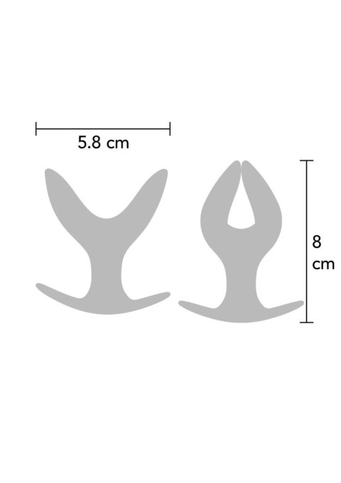 Korek analny rozszerzający się Hidden Desire Anchor czarny 8 cm