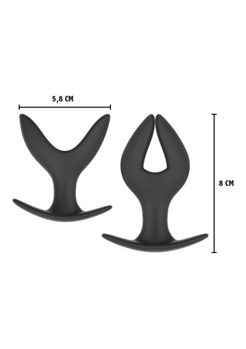 Korek analny rozszerzający się Hidden Desire Anchor czarny 8 cm