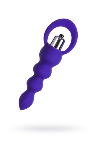 Korek analny silikonowy Twisty fioletowy 14 cm