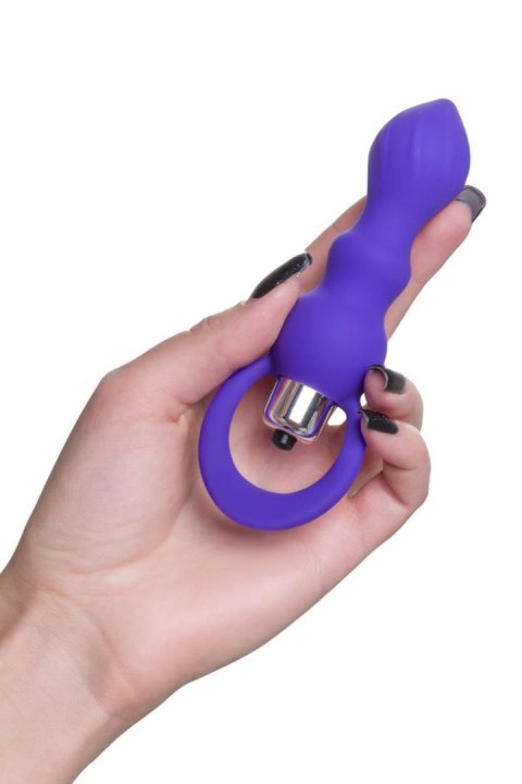 Korek analny wibrujący Curvy ToDo silikonowy fioletowy 14 cm