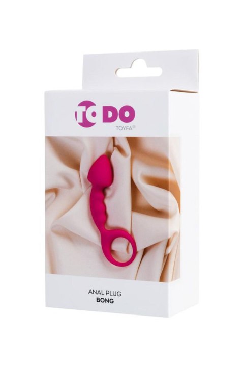 Mały korek analny ToDo Bong różowy 12,5 cm wodoodporny