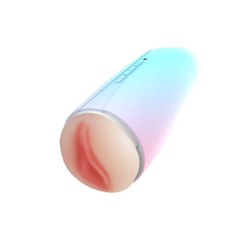 Masturbator wibrujący Glow Touch podwójny kanał silikonowy 22 cm