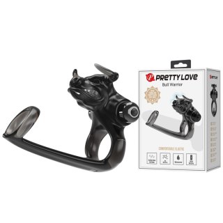 Nakładka przelotowa powiększająca Pretty Love Bull Warrior 10 wibracji