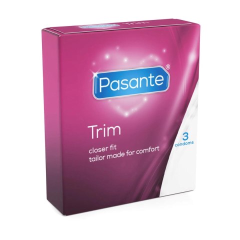 Prezerwatywy Pasante Trim węższe 49 mm 3 sztuki