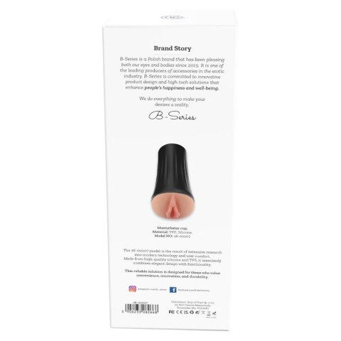 Silikonowy masturbator kubkowy Silky Touch Lyla 12,5 cm