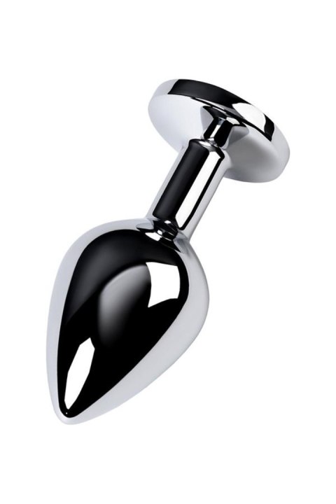 Srebrny korek analny z turkusowym kamieniem Metal by TOYFA 8cm