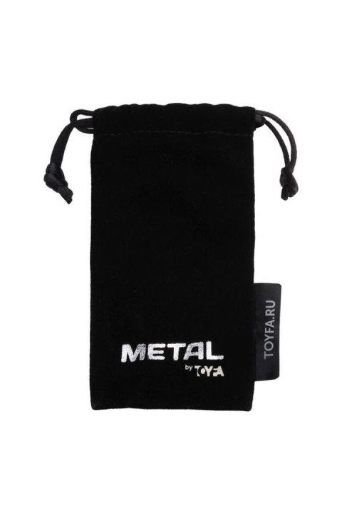 Srebrny korek analny z turkusowym kamieniem Metal by TOYFA 8cm