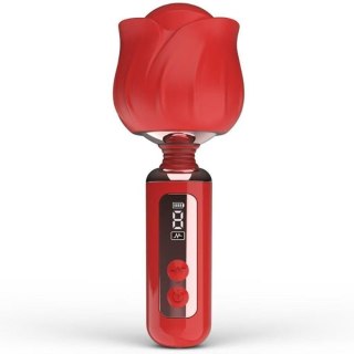 Wibrator Rose Magic silikonowy wodoodporny USB 12,5 cm