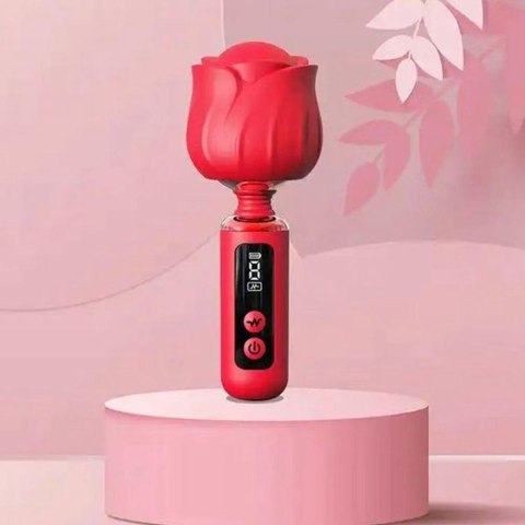 Wibrator Rose Magic silikonowy wodoodporny USB 12,5 cm