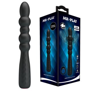 Wibrujący korek analny elastyczny Mr Play 12 funkcji USB