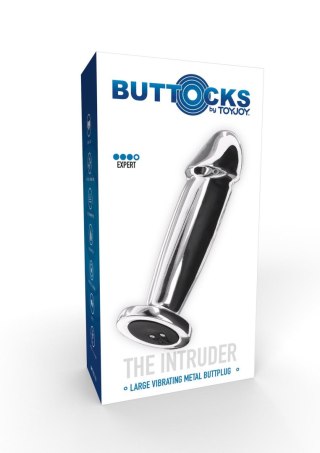 Wibrujący korek analny stal nierdzewny ToyJoy srebrny 11.8 cm USB